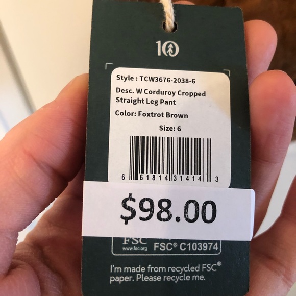 10 Tree corduroy pants - Picture 3 of 4